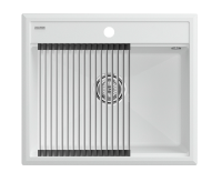 Комплект: Мойка STEPIA 60 + ролл-мат STEP PM115951-WH+R375-BS