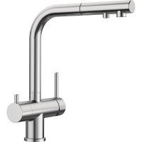 Смеситель с подключением фильтра FONTAS-S II PVD Steel 525199