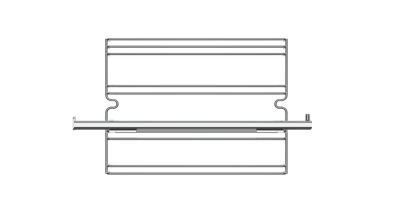 Телескопические направляющие 1-уровневые для духовых шкафов с покрытием Slippery