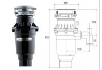Измельчитель пищевых отходов ВС810 AS-Slim Line